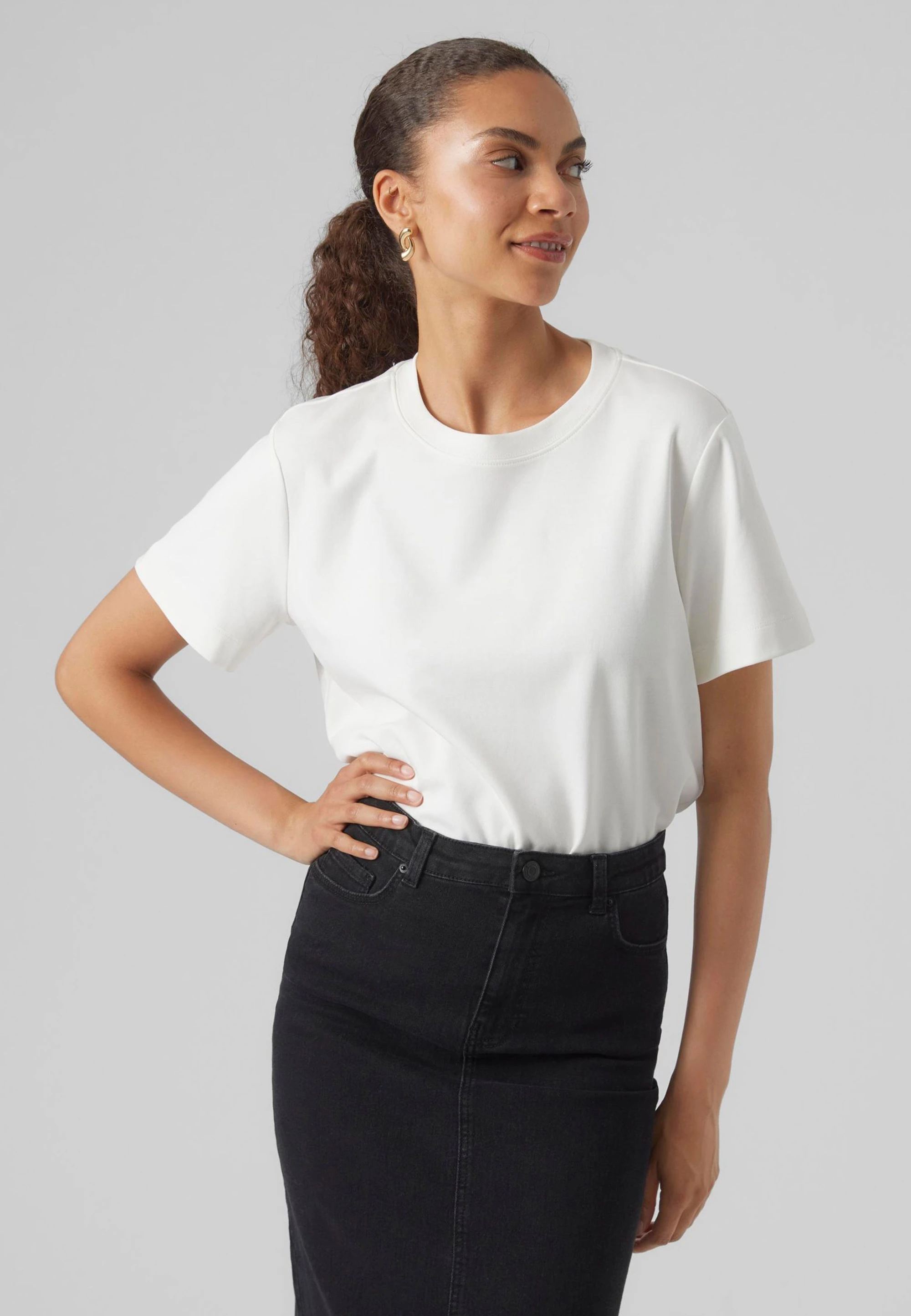 T-shirt donna basic in cotone organico Vero Moda Aware